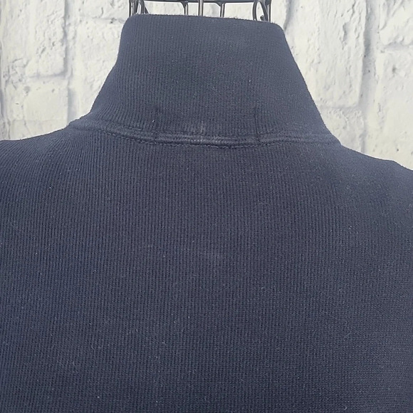 VINTAGE POLO RALPH LAUREN Men's Navy Blue 1/4 Zip Pullover Sweatshirt XL - Picture 6 of 8